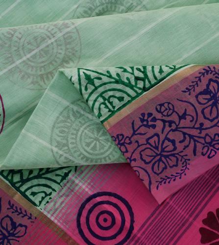 SALEM BLOCK PRINT COTTON SAREES